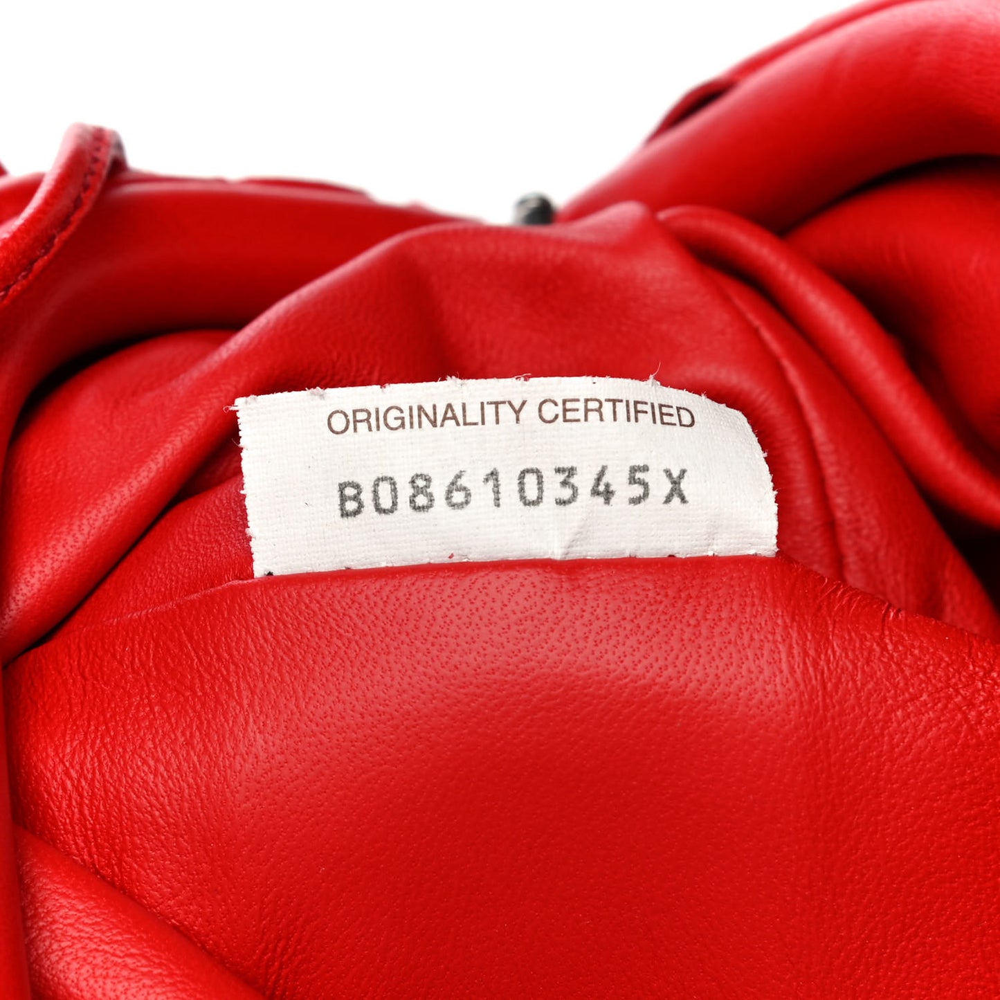 Nappa Intrecciato The Mini Pouch Bright Red
