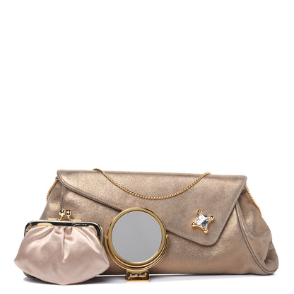 Judith Leiber Metallic Flap Clutch Gold 1 of 19