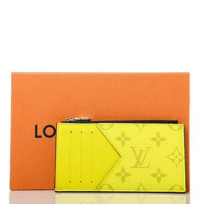 Louis Vuitton Monogram Taiga Coin Card Holder Yellow 7 of 7