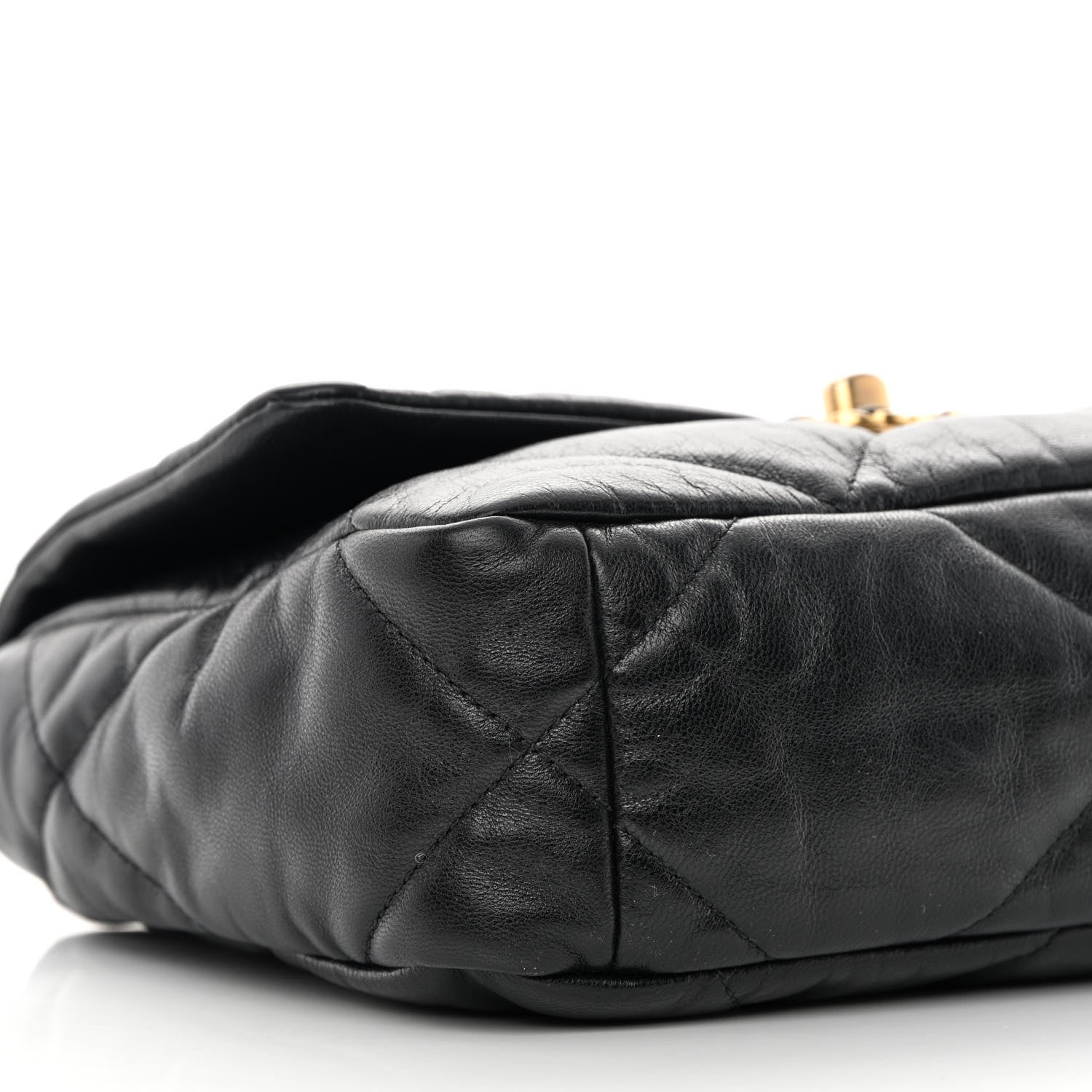 Chanel Goatskin Quilted Medium Chanel 19 Flap Black 9 of 12