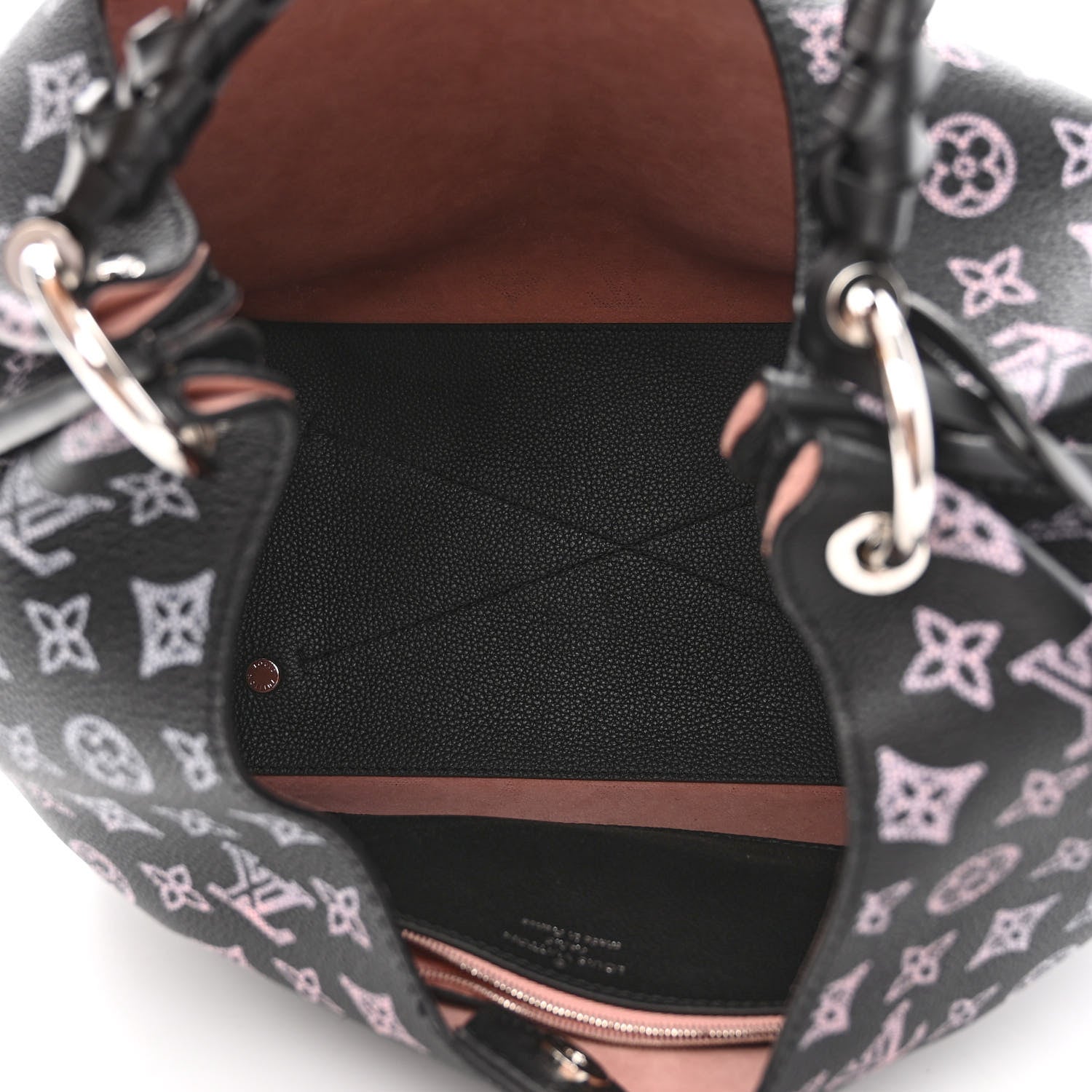 Louis Vuitton Mahina Carmel Hobo PM Black 5 of 9