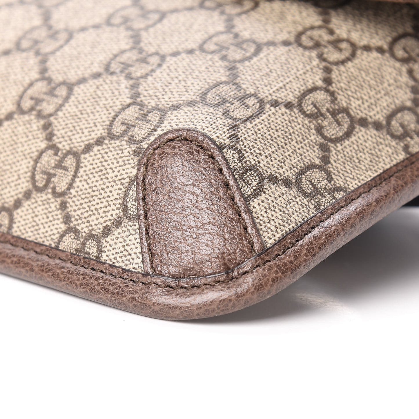 GG Supreme Monogram Neo Vintage Web Belt Bag Brown