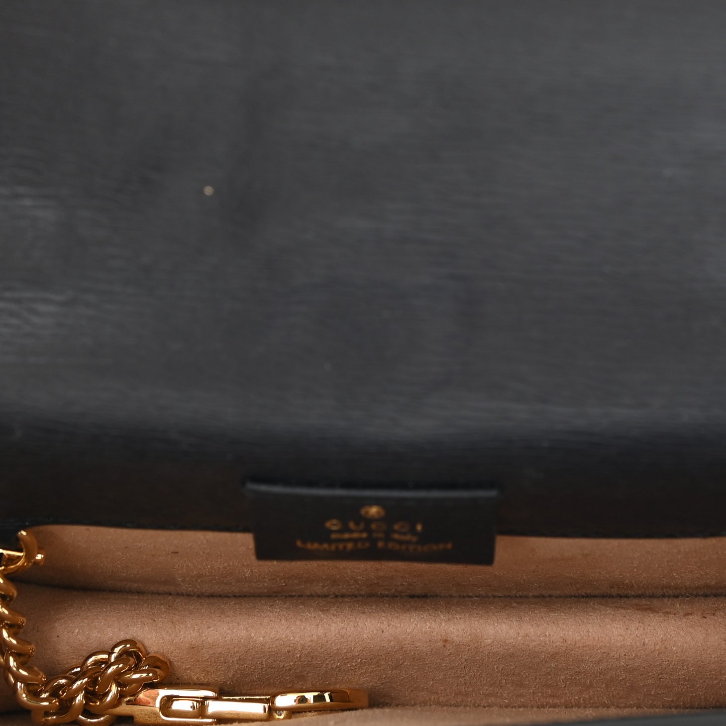 Textured Calfskin Super Mini Sylvie Chain Shoulder Bag Navy Gold