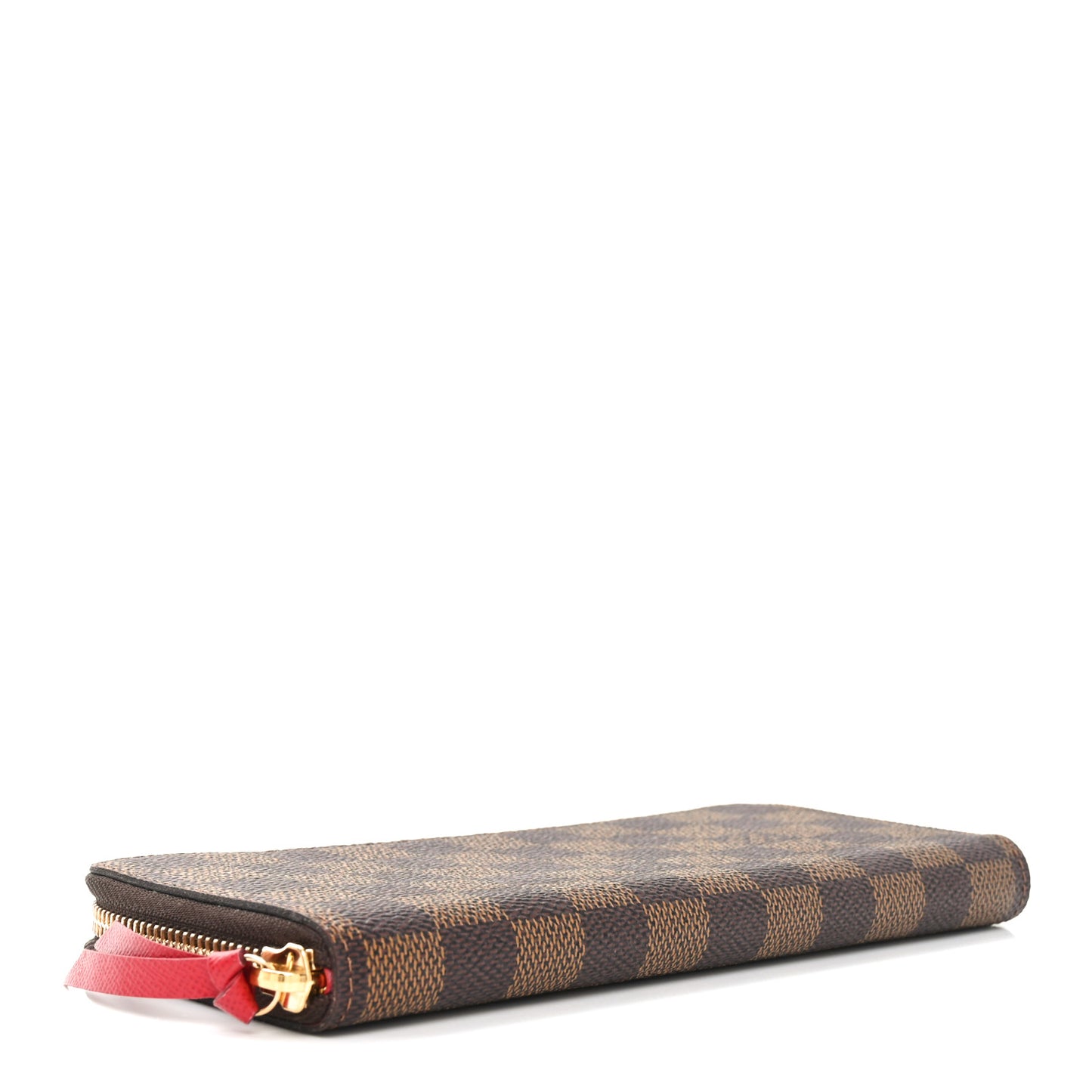 Damier Ebene Clemence Wallet Cherry