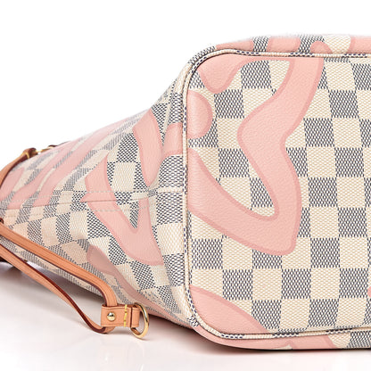 Louis Vuitton Damier Azur Tahitienne Neverfull MM 11 of 12