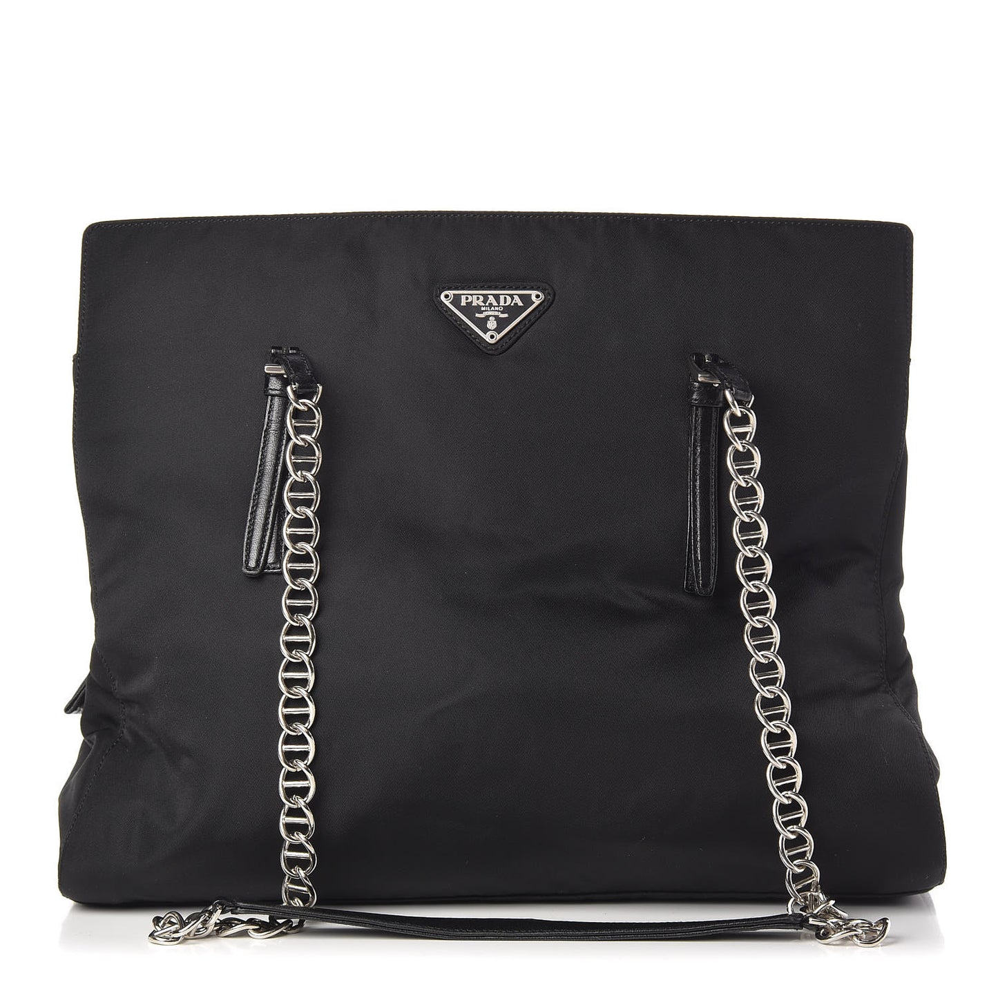 Tessuto Nylon Shopping Tote Black