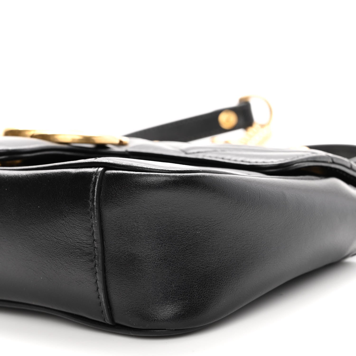 Gucci Calfskin Matelasse Mini GG Marmont Shoulder Bag Black 10 of 10