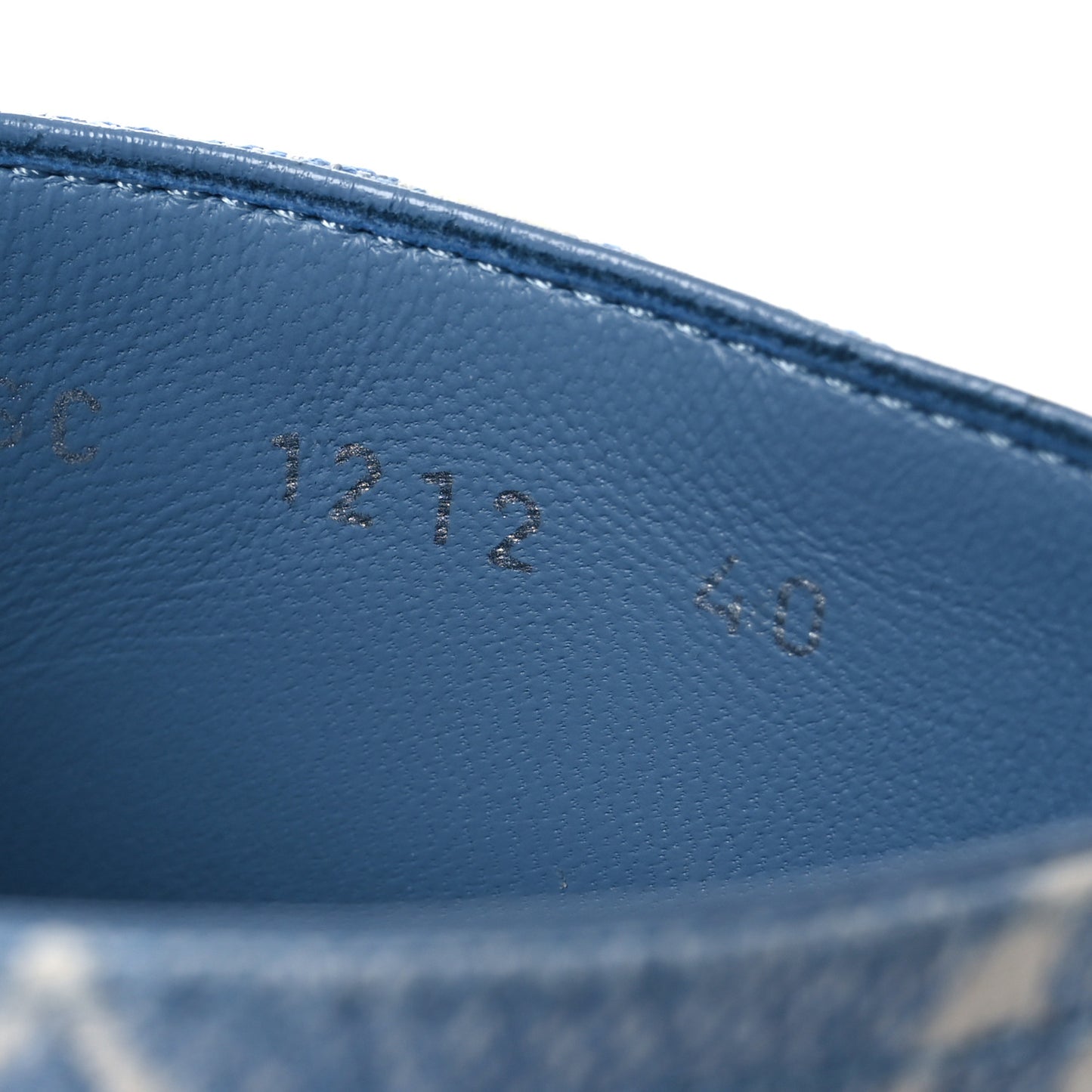 Denim Monogram Silhouette Mules 40 Blue