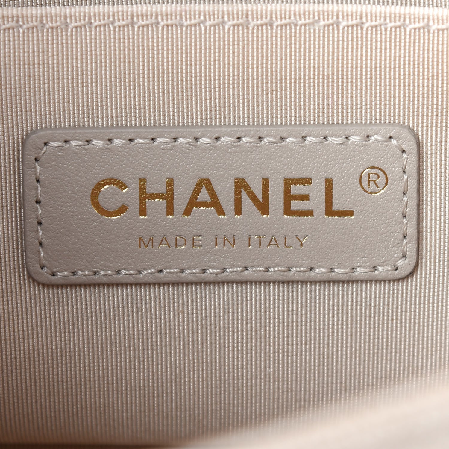 Chanel Iridescent Caviar Chevron Quilted Small Boy Flap Beige 6 of 9