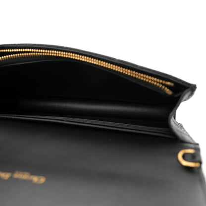 Christian Dior Supple Calfskin Caro Pouch with Chain Black 5 of 11