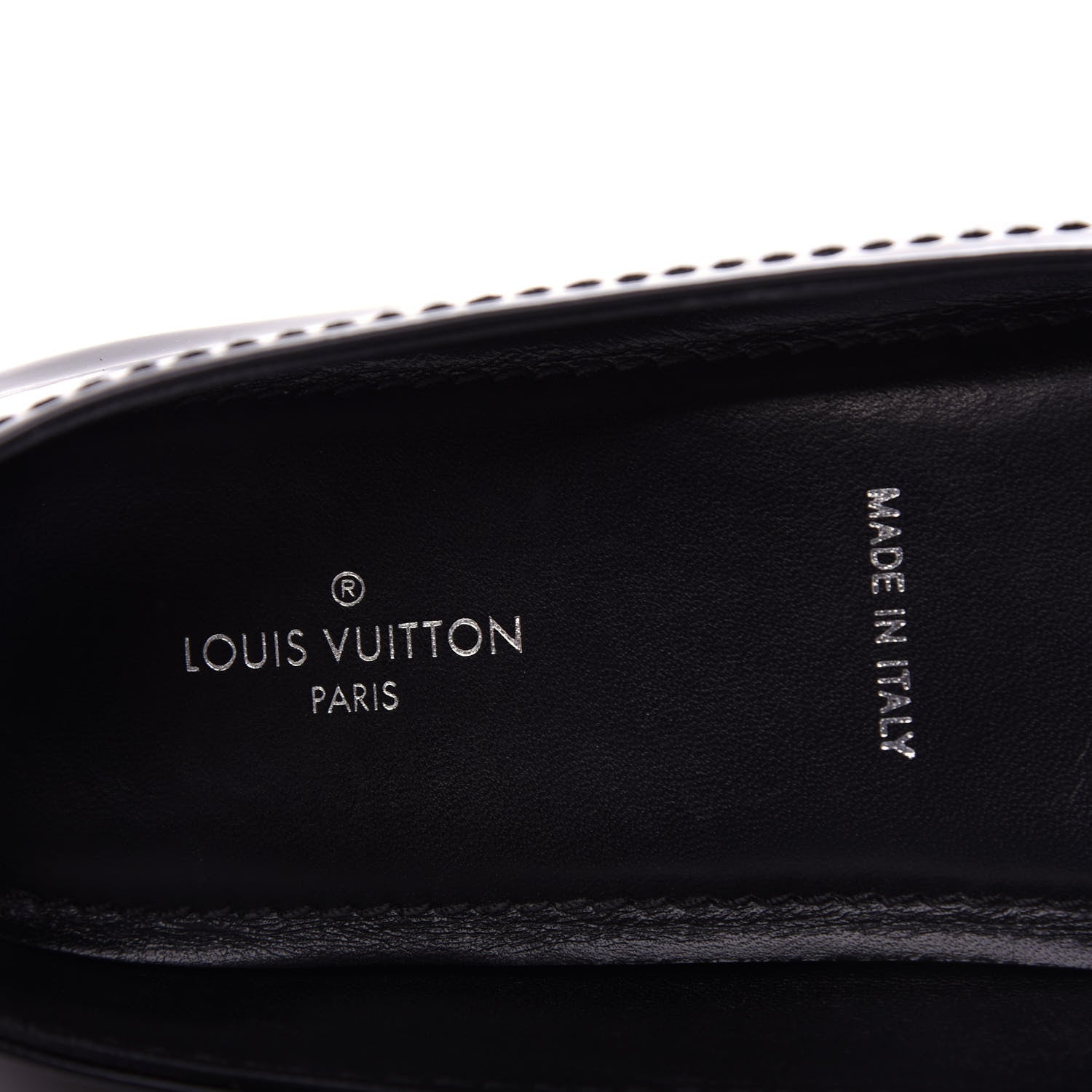 Louis Vuitton Patent Calfskin Oxford Ballerina Flats 39 Black 8 of 11