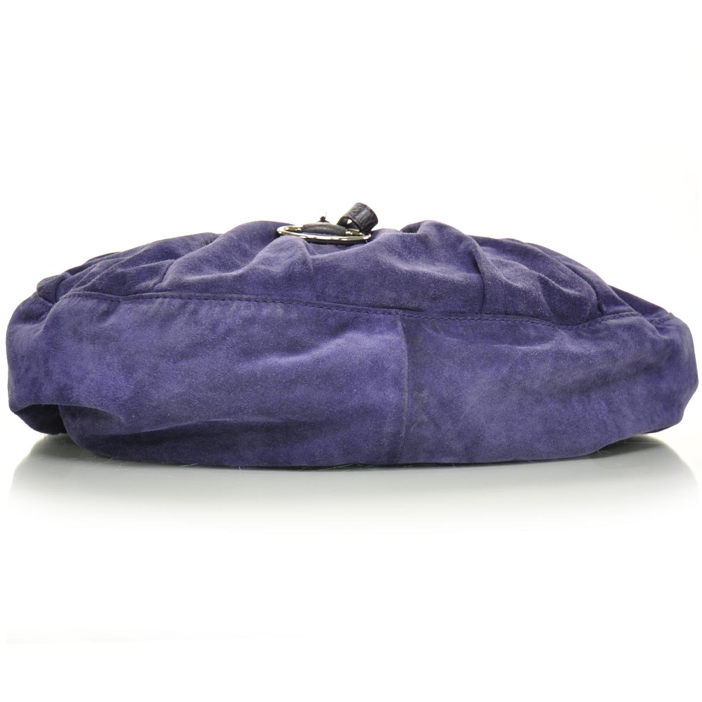 Suede Icon Bit Medium Shoulder Bag Purple