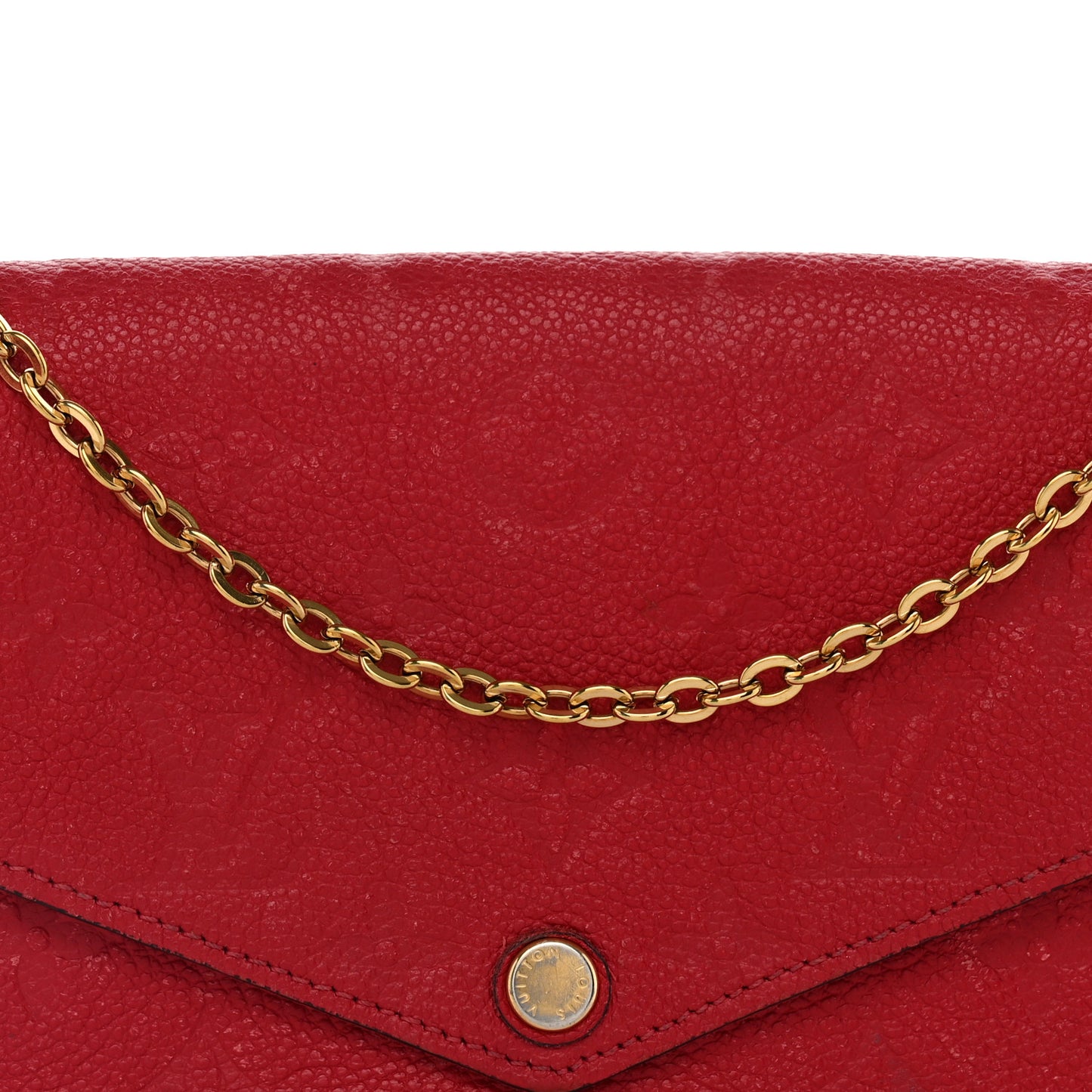 Empreinte Pochette Felicie Chain Wallet Scarlet