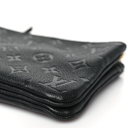 Louis Vuitton Empreinte Double Zip Pochette Black 10 of 10