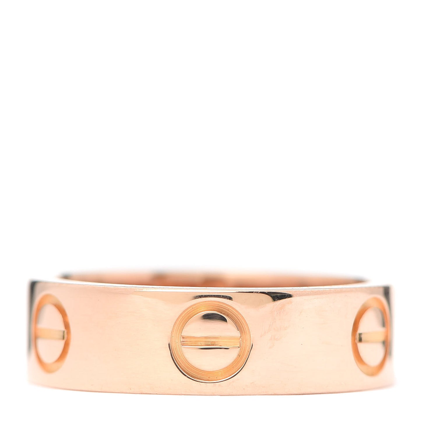 18K Pink Gold 5.5mm LOVE Ring 50 5.25