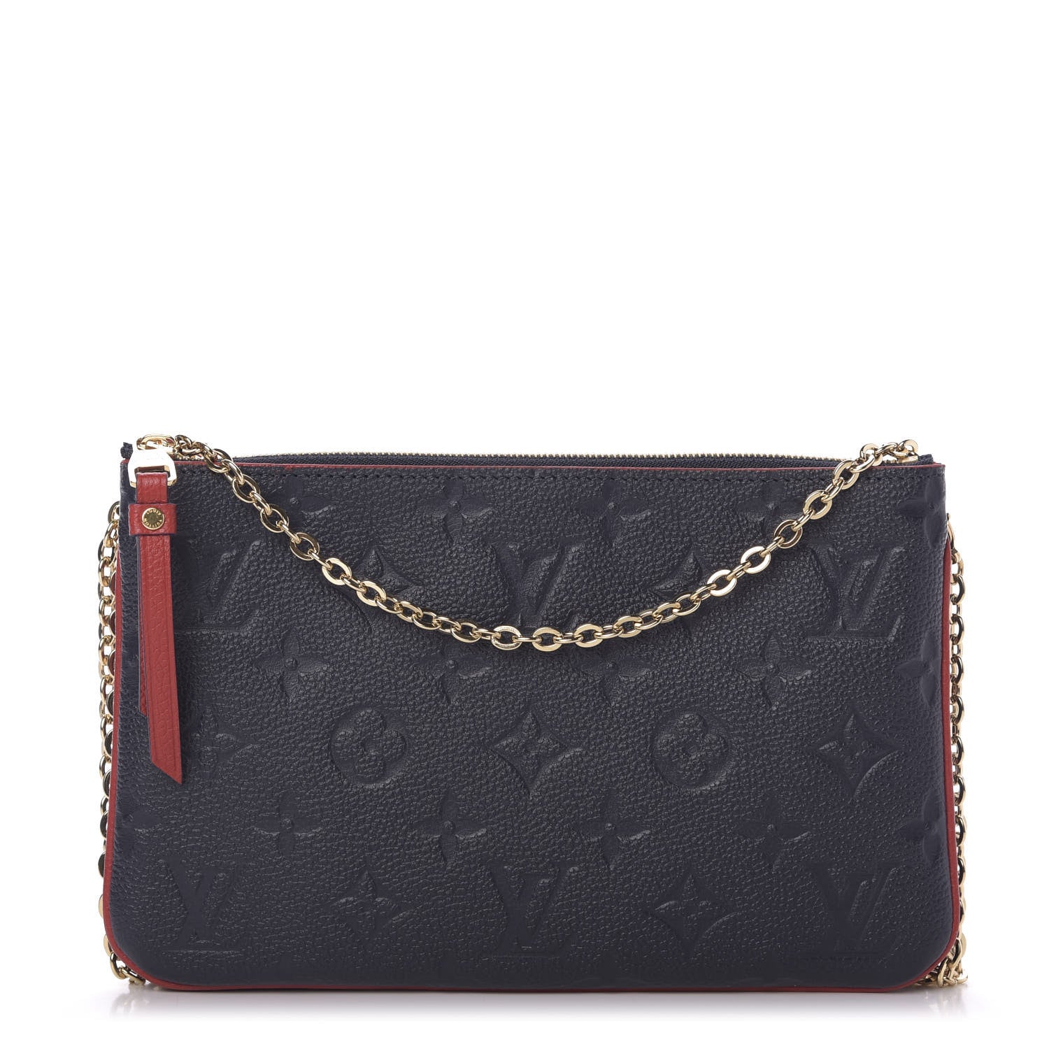 Louis Vuitton Empreinte Double Zip Pochette Marine Rouge 1 of 10