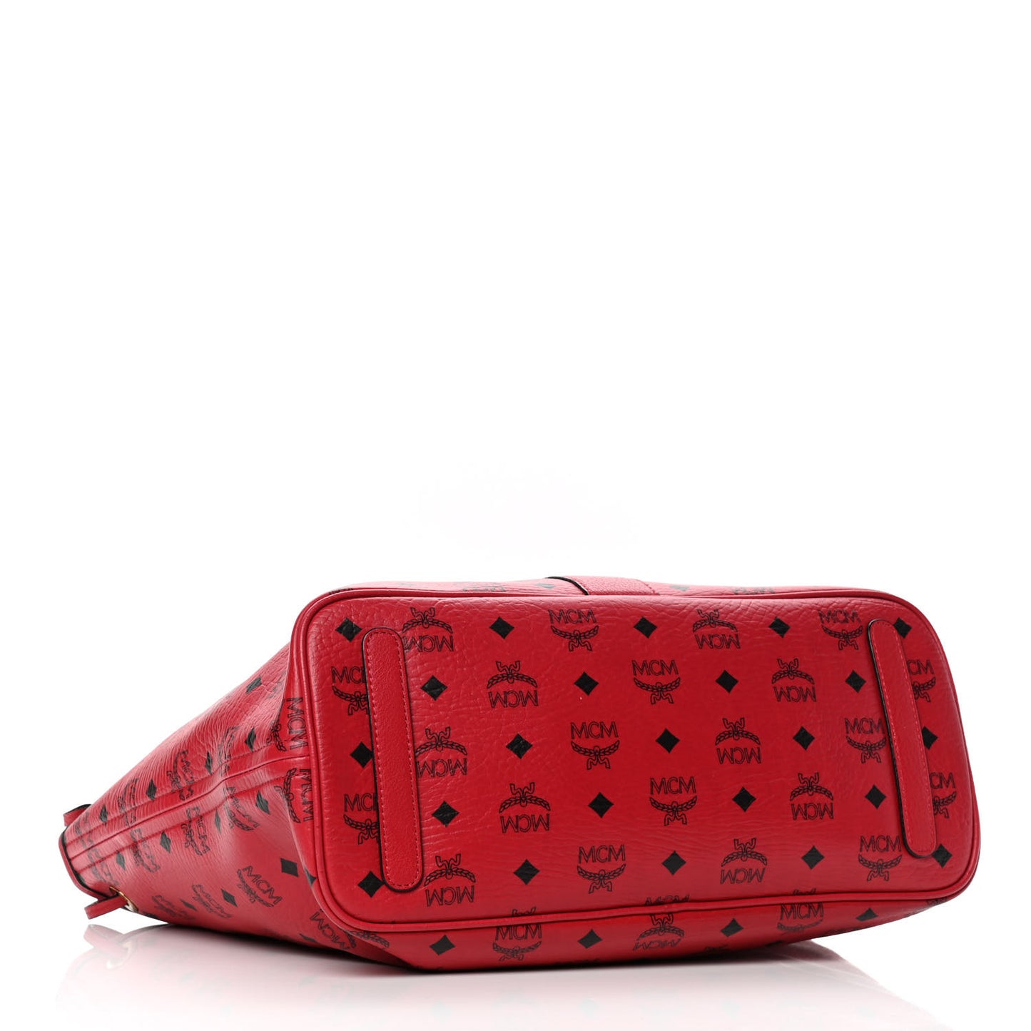 Visetos Medium Liz Reversible Shopper Tote Ruby Red