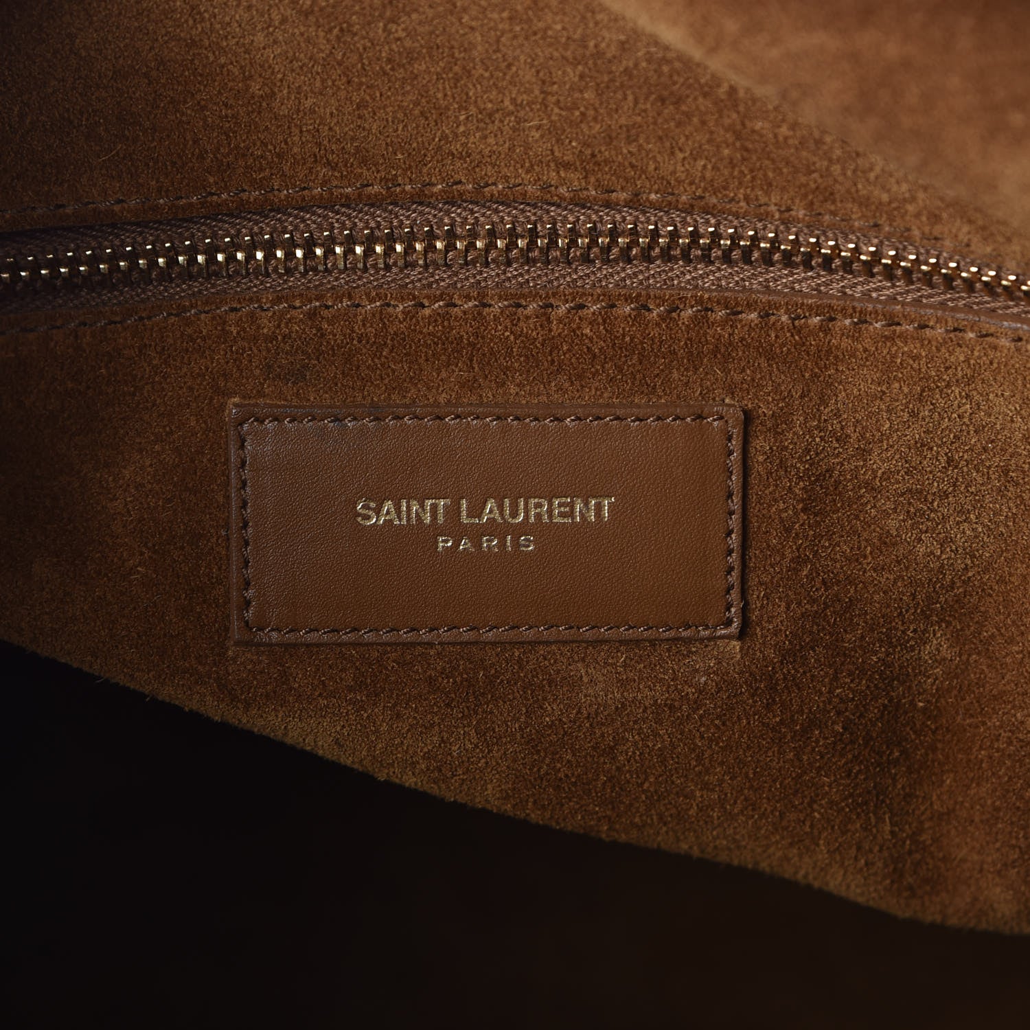Saint Laurent Suede Calfskin Classic Duffle 12 Light Ocre 7 of 8