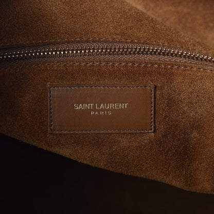 Saint Laurent Suede Calfskin Classic Duffle 12 Light Ocre 7 of 8
