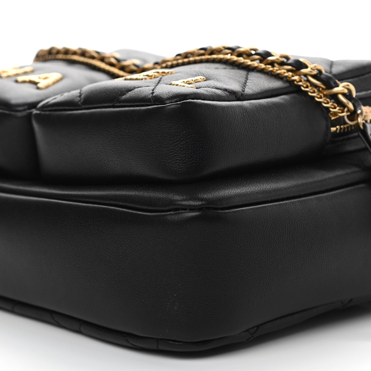 Chanel Calfskin Quilted Small Camera Case Black 10 of 11