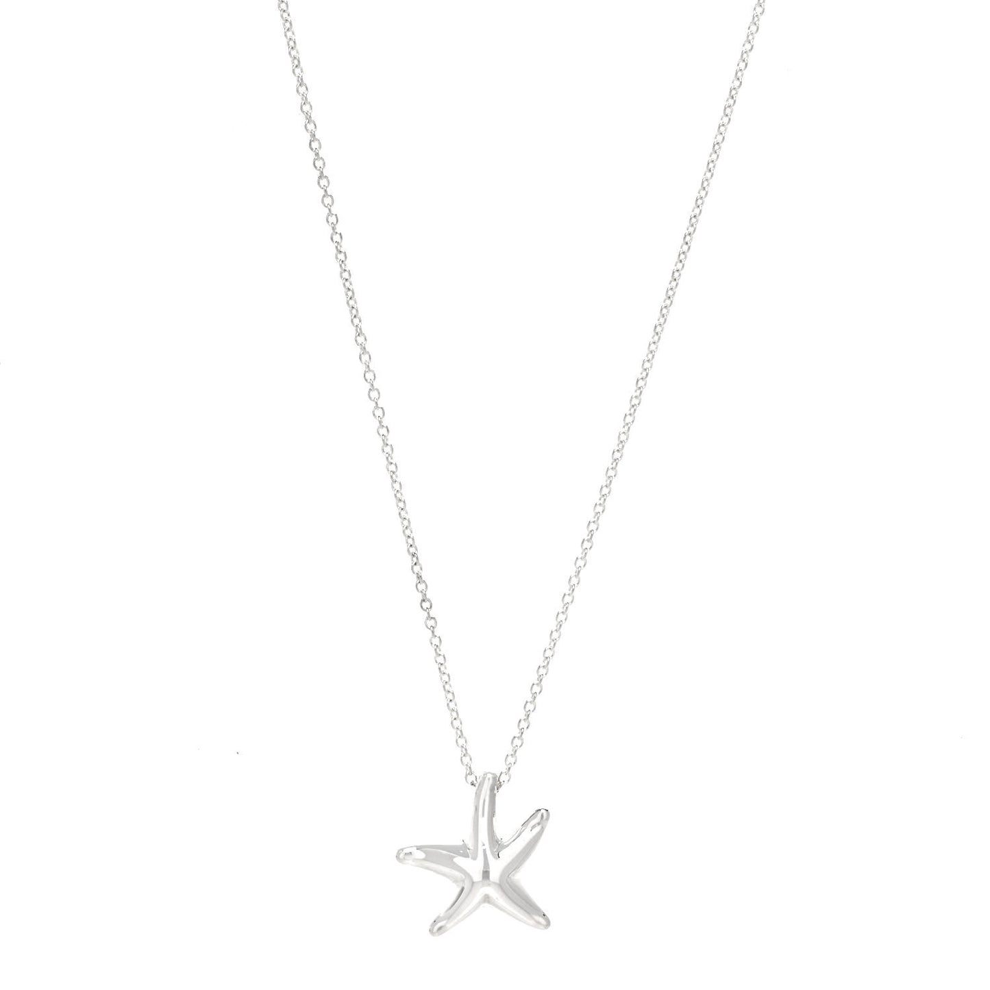 Sterling Silver 15mm Elsa Peretti Starfish Pendant Necklace