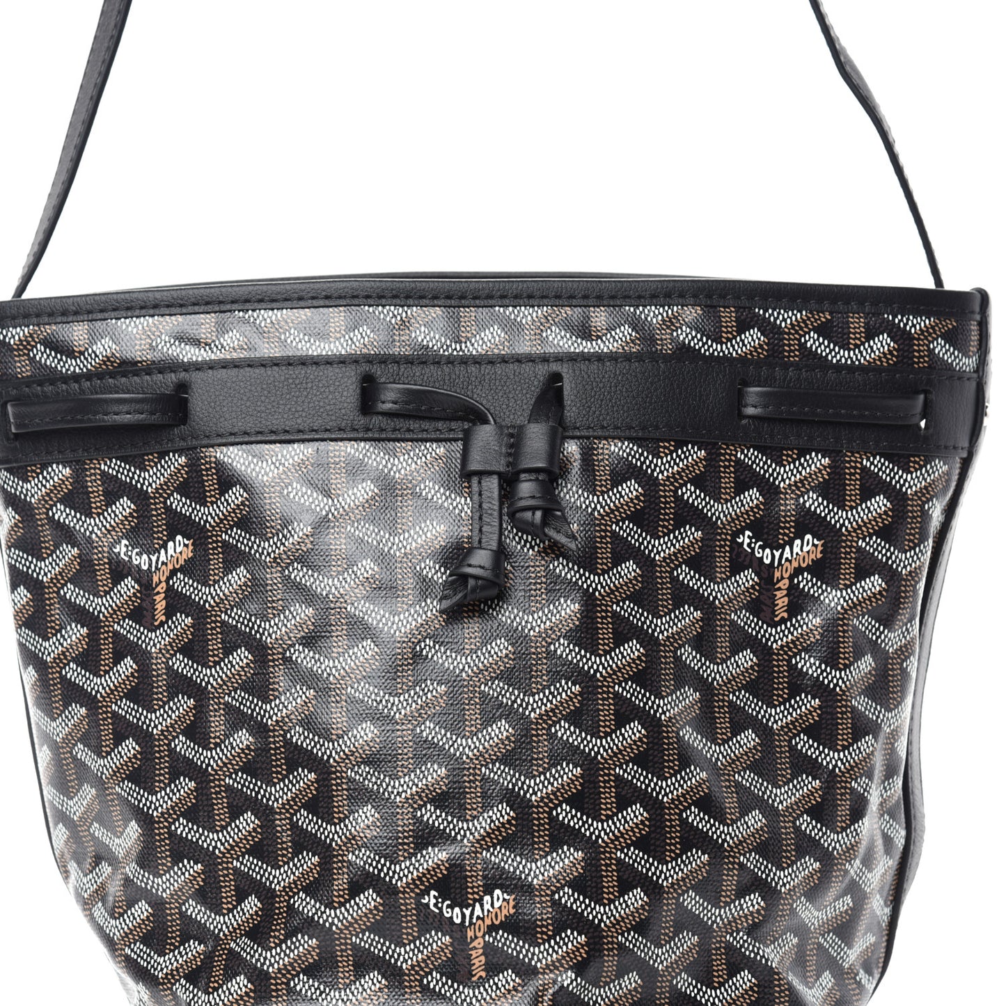 Goyardine Petit Flot Bucket Bag PM Black