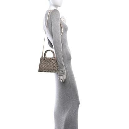 Bulgari Calla Crystal Serpenti Duo Top Handle Bag Gold Silver 2 of 10