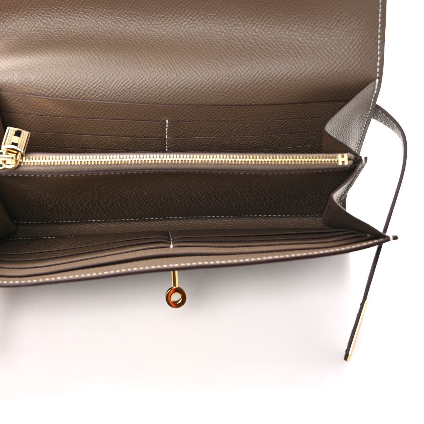 Epsom Kelly Longue Wallet Etoupe