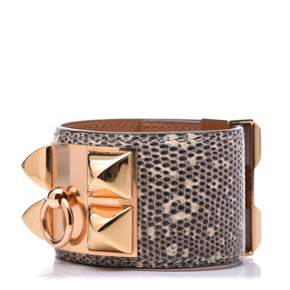 Hermes Lizard Collier De Chien CDC Bracelet T2 Ombre 1 of 6