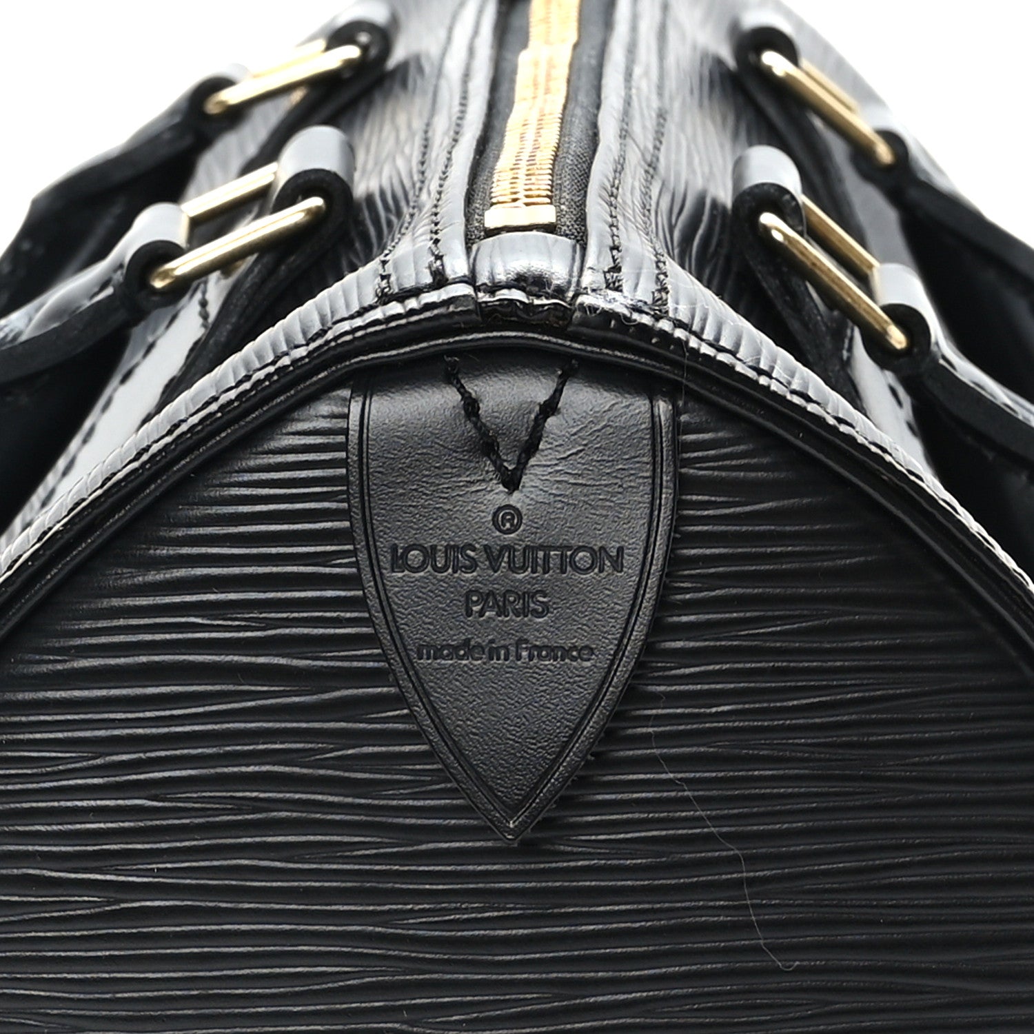 Louis Vuitton Epi Speedy 25 Black 6 of 12