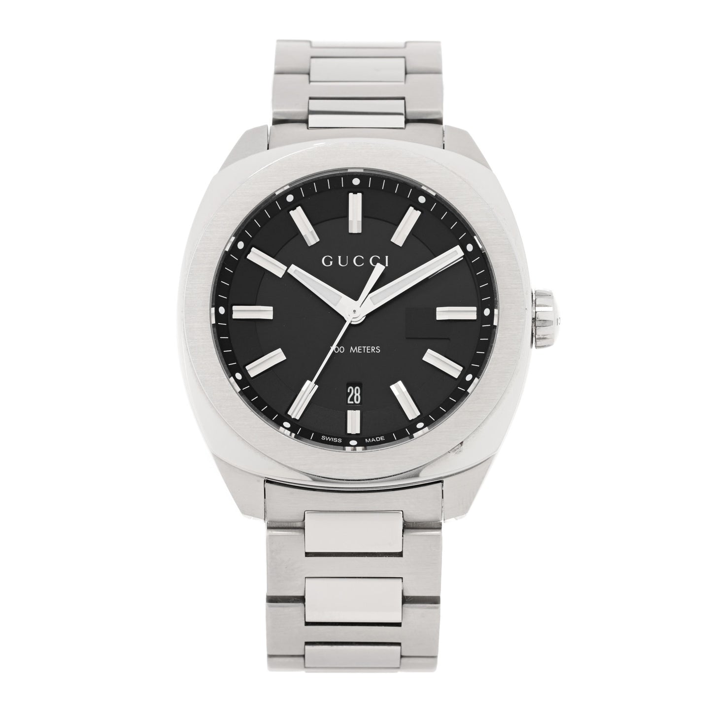 Stainless Steel 40mm GG2570 Quartz Watch Black