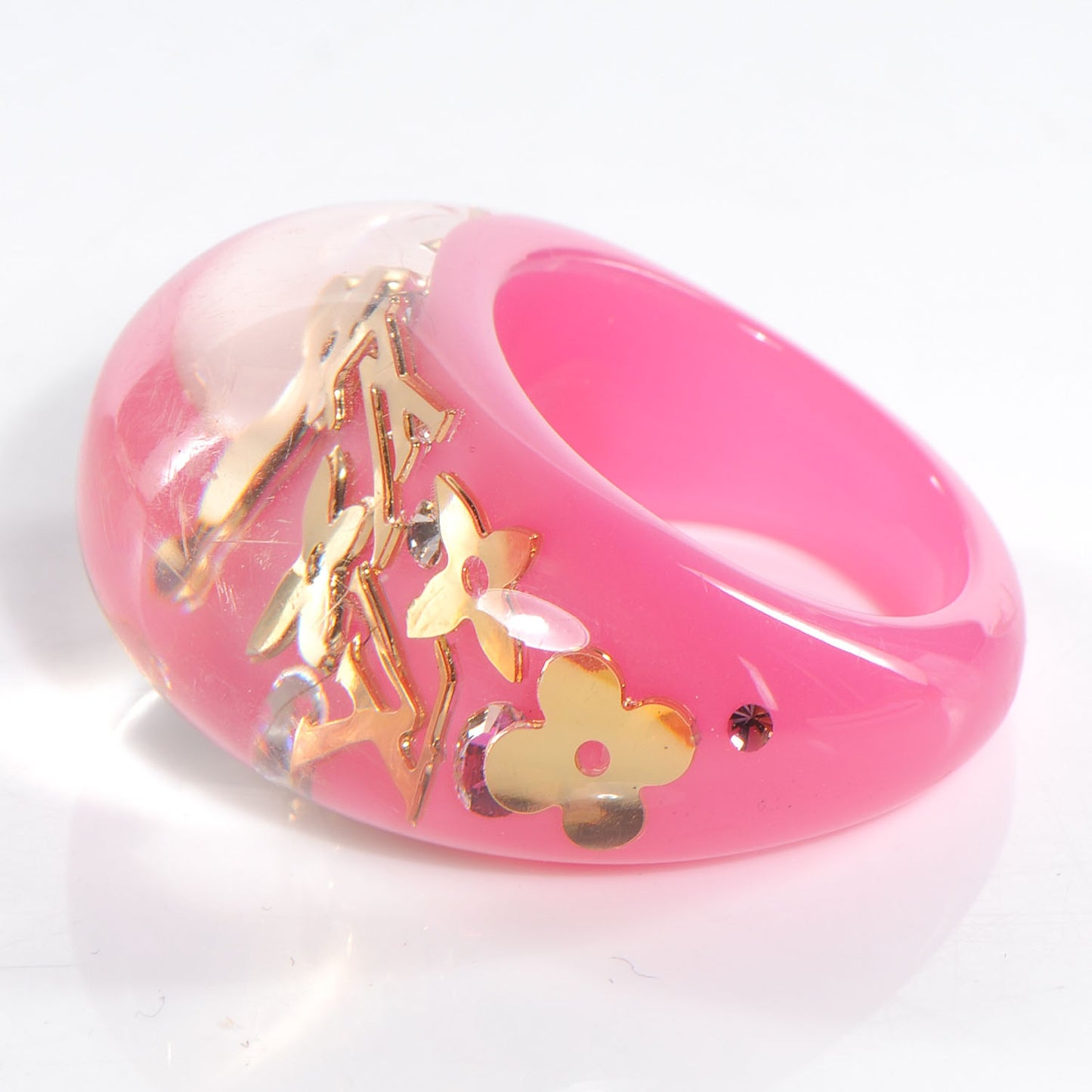 Inclusion Ring 8 Rose Pop