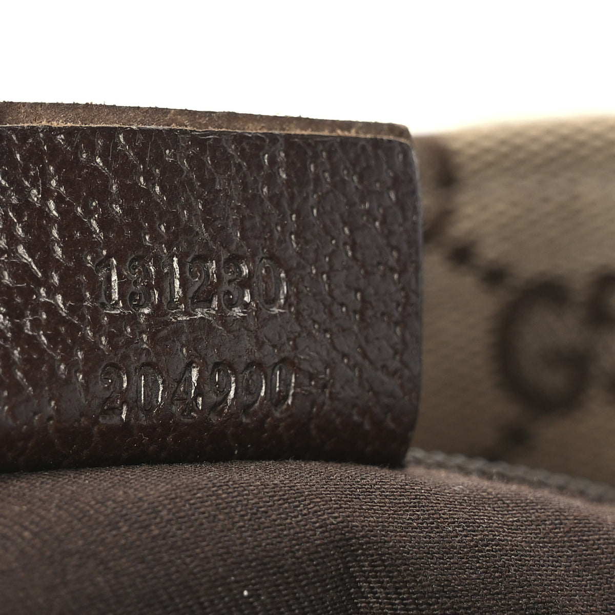 GG Monogram Medium Web Handle Bucket Tote Dark Brown