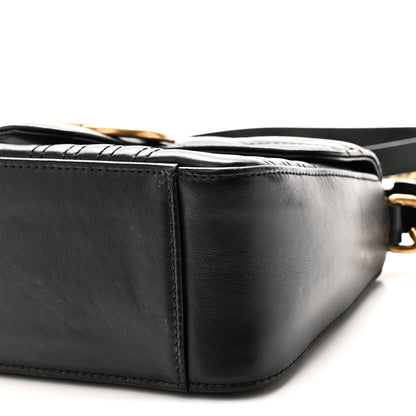 Gucci Calfskin Matelasse Mini GG Marmont Top Handle Shoulder Bag Black 10 of 10