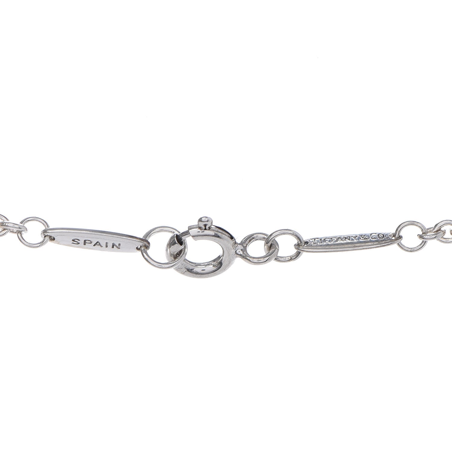 Tiffany Sterling Silver Pearl 9-9.5mm Elsa Peretti Open Heart Lariat Necklace 6 of 6
