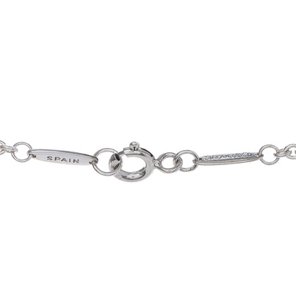 Tiffany Sterling Silver Pearl 9-9.5mm Elsa Peretti Open Heart Lariat Necklace 6 of 6