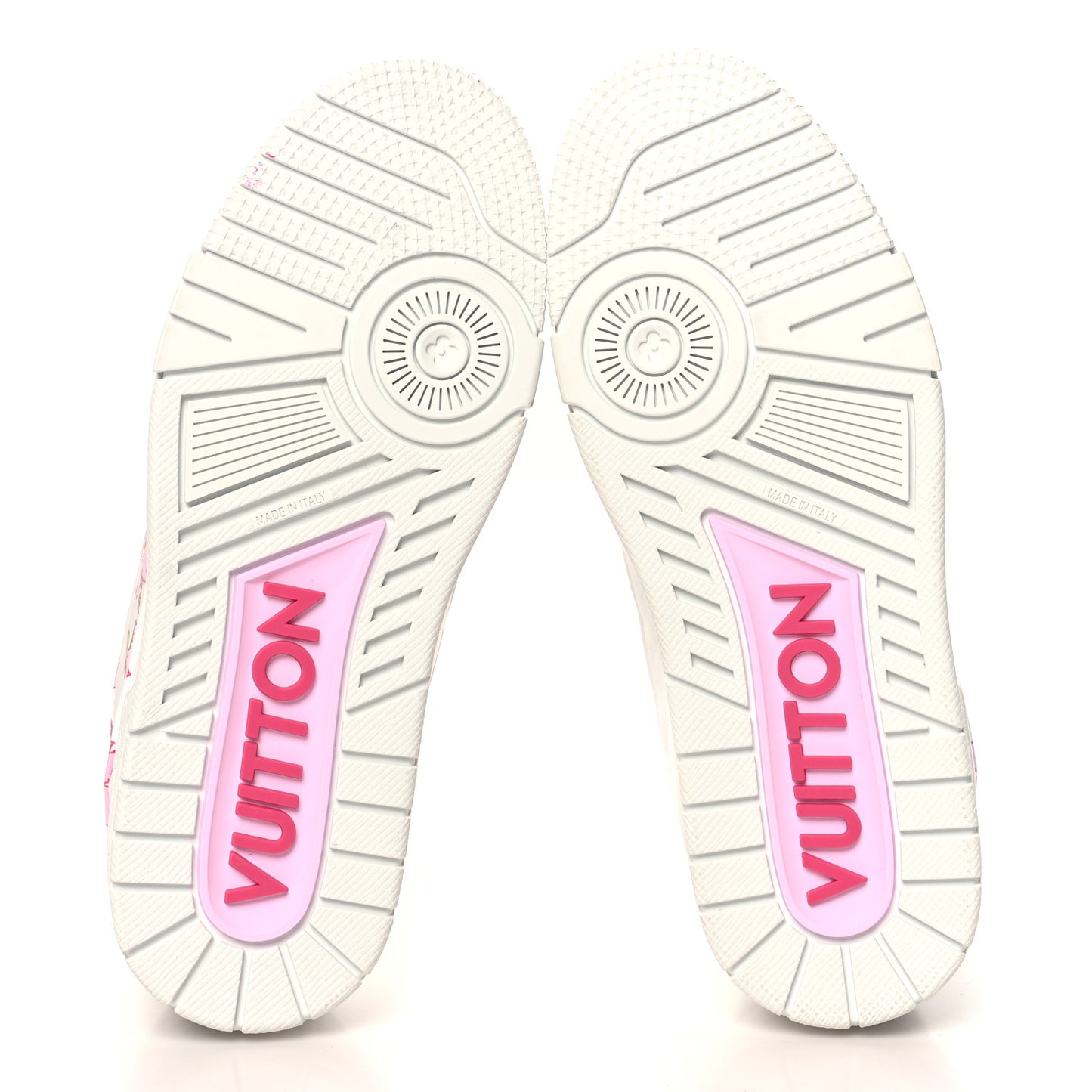 LV X TM Embossed Monogram Cherry Blossom LV Trainer Sneakers 37 White