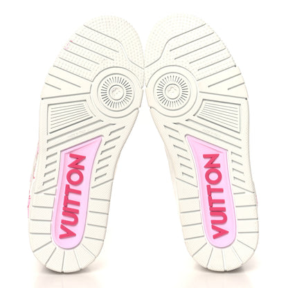 Louis Vuitton LV X TM Embossed Monogram Cherry Blossom LV Trainer Sneakers 37 White 6 of 10