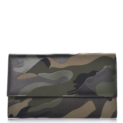 Valentino Garavani Nappa Canvas Camouflage Travel Wallet Multicolor 1 of 10