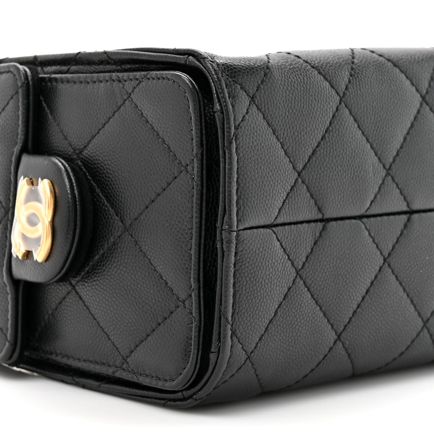 Caviar Quilted Mini Chanel 25 Handbag Black