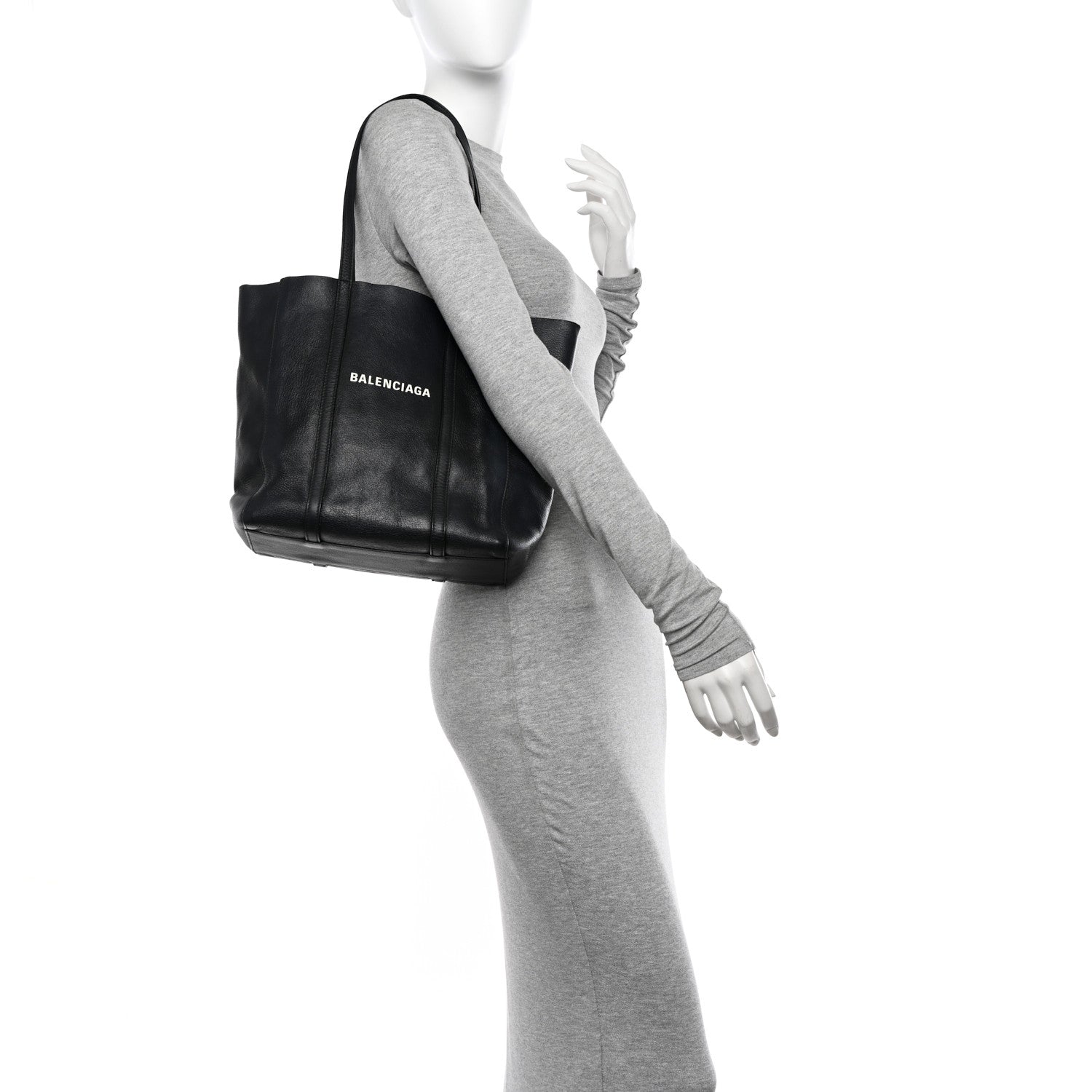 Balenciaga Smooth Calfskin Double Sided XS Everyday Tote Black 2 of 12
