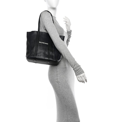 Balenciaga Smooth Calfskin Double Sided XS Everyday Tote Black 2 of 12