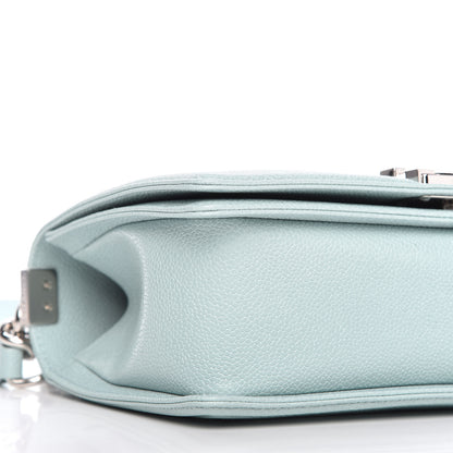 Chanel Caviar Chevron Quilted Medium Boy Flap Light Blue 6 of 10