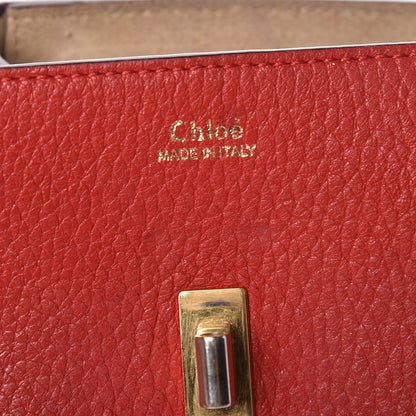 Chloe Grained Lambskin Nano Drew Shoulder Bag Intense Red 6 of 12