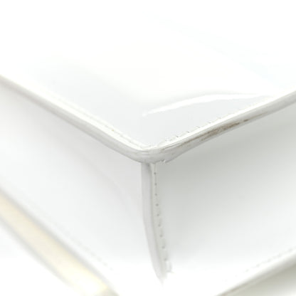 Givenchy Patent Quilted Small 4G Chain Shoulder Bag White 16 of 19