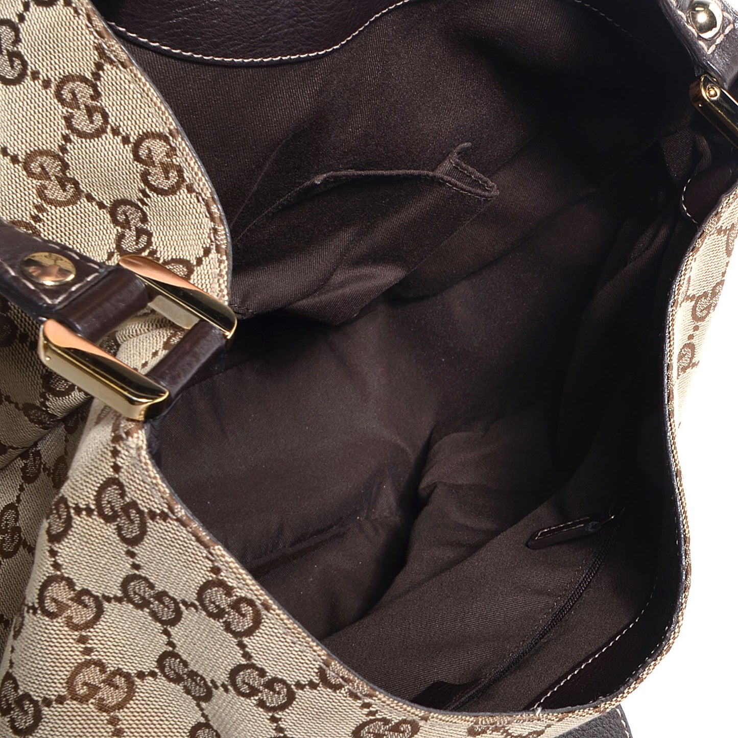 Monogram New Ladies Web Large Hobo Brown