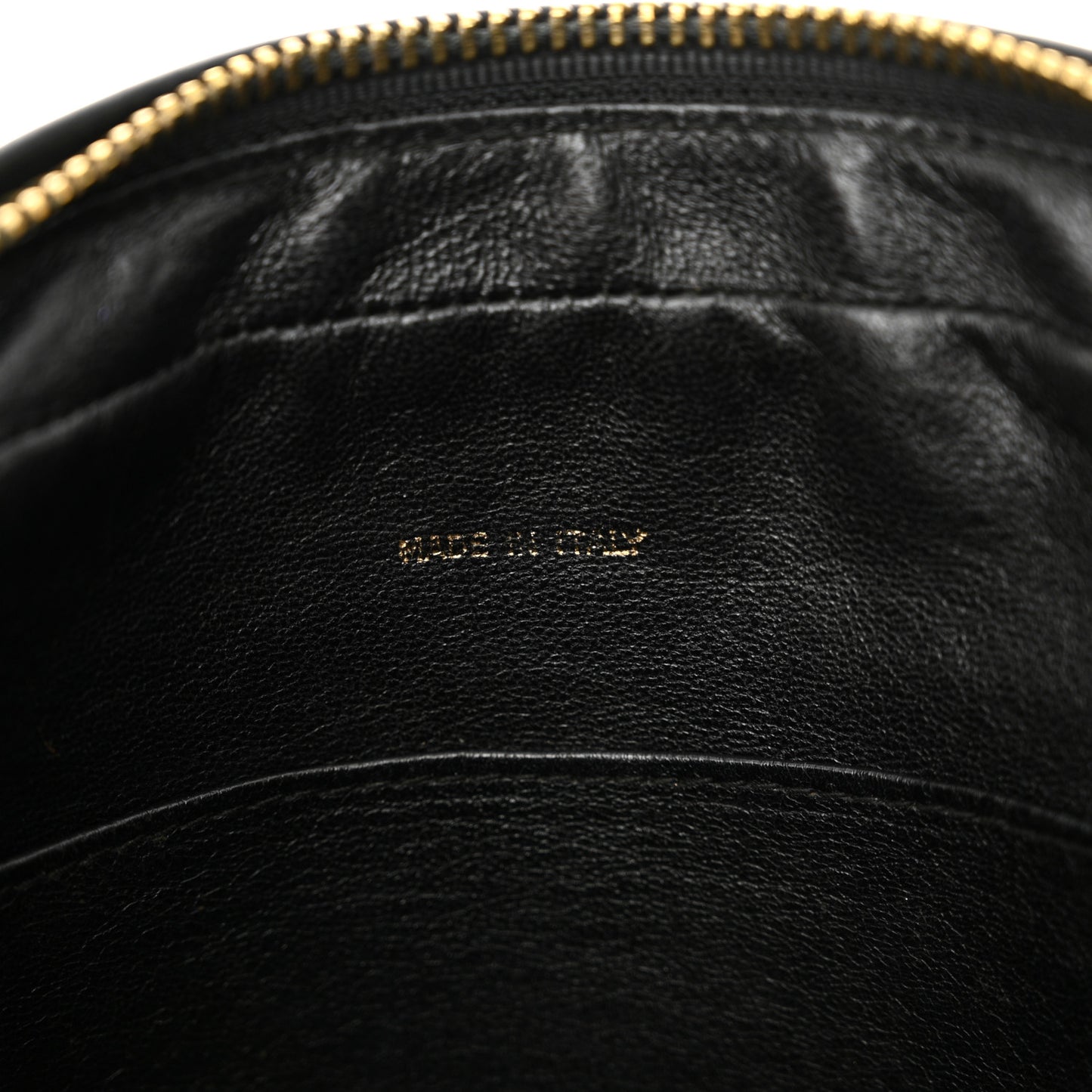 Lambskin Quilted Tassel Camera Case Black