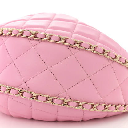 Chanel Lambskin Quilted Small Hobo Bag Pink 10 of 11