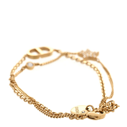 Christian Dior Metal Crystal CD Star Bracelet Gold 3 of 5