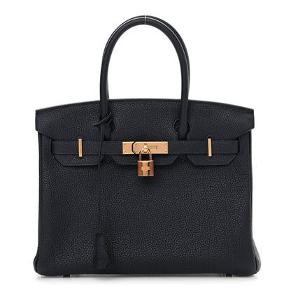 Hermes Togo Birkin 30 Bleu Nuit 1 of 16